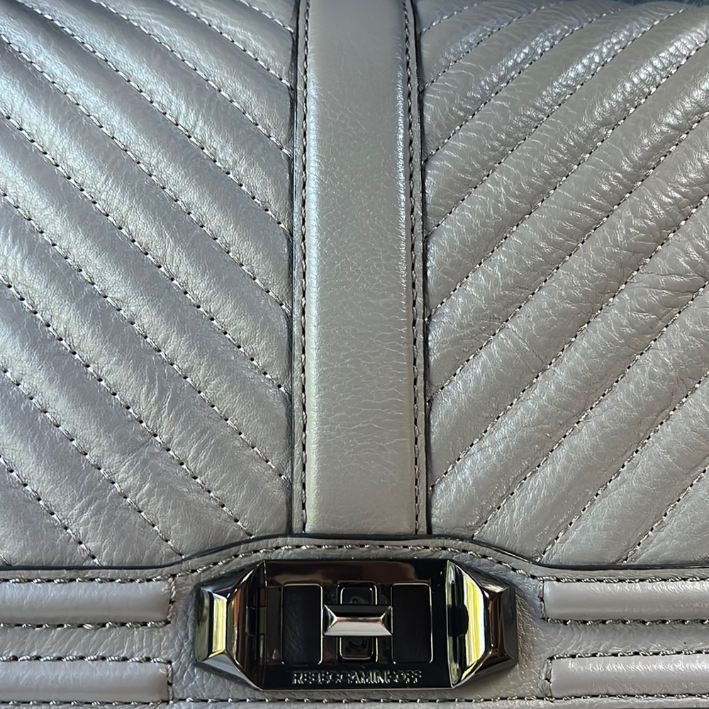 Chevron Quilted Love Crossbody Bag